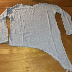 Ann Taylor Brushed Long sleeve cotton shirt with symmetrical hem size M